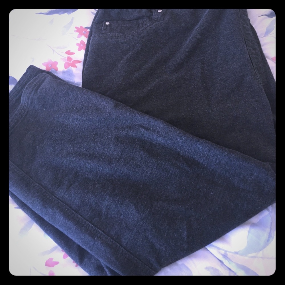 Grey knit pull on jean by Catherine’s